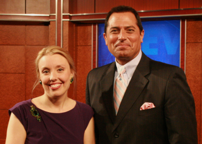 Annabelle Moseley with Ken Rosato of WABC