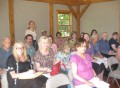 Annabelle Moseley with her class at the Walt Whitman Birthplace